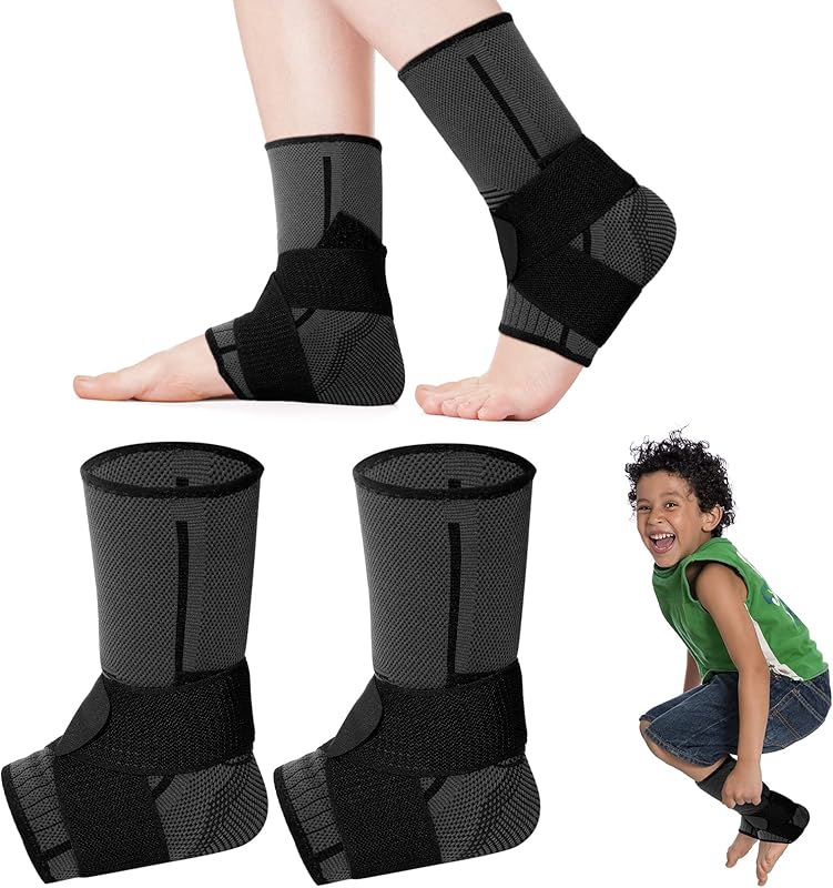 ASO Ankle Brace Compression Sleeves Adjustable Children Gymnastics
